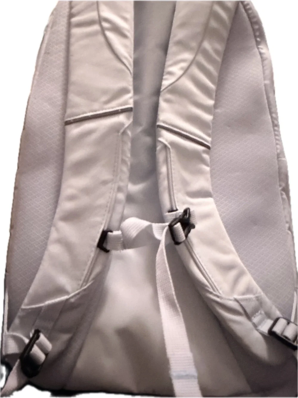All Motions Minimalist off white Backpack with Front Bungee